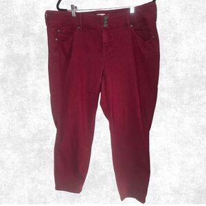 Torrid Red Skinny Ankle Jeans – Size 20 Plus | Stretch Denim Pants